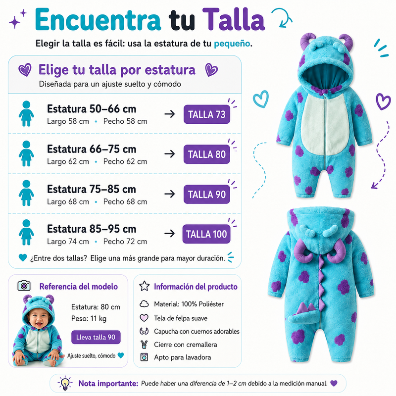 Mono Monstruito  – El pijama-disfraz que se pone en 5 segundos