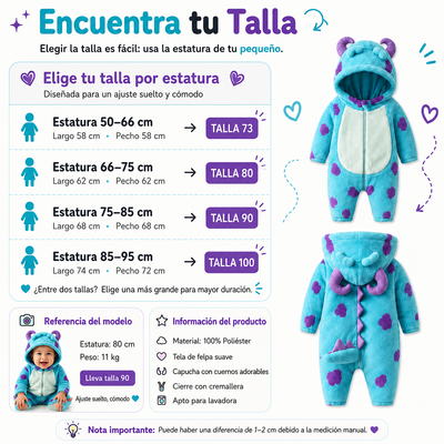 Mono Monstruito  – El pijama-disfraz que se pone en 5 segundos